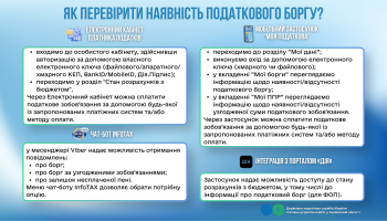 Як перевірити наявність податкового боргу?