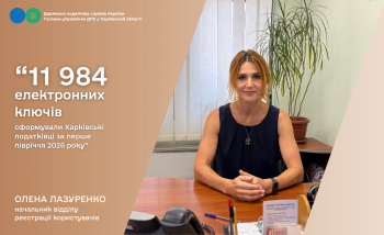 На Харківщині у І півріччі 2026 року сформовано майже 12 тисяч електронних ключів