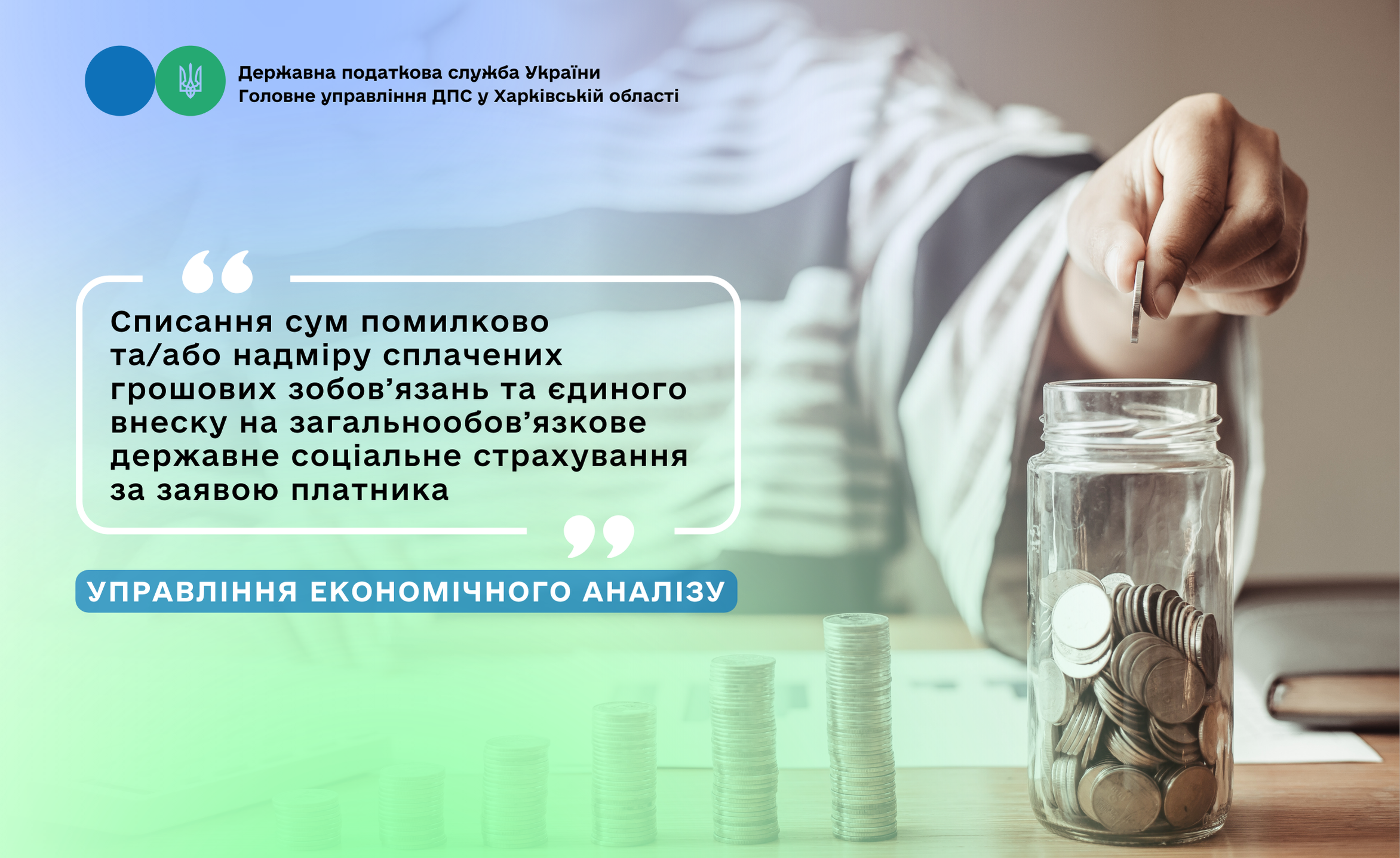 Списання сум помилково та/або надміру сплачених грошових зобов’язань та єдиного внеску на загальнообов’язкове державне соціальне страхування за заявою платника