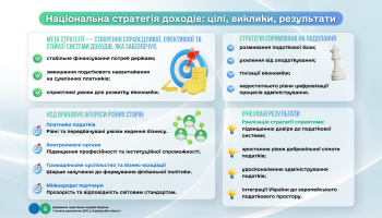 Національна стратегія доходів: цілі, виклики, результати